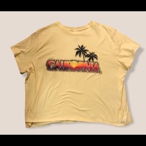 California Yellow Crop Top